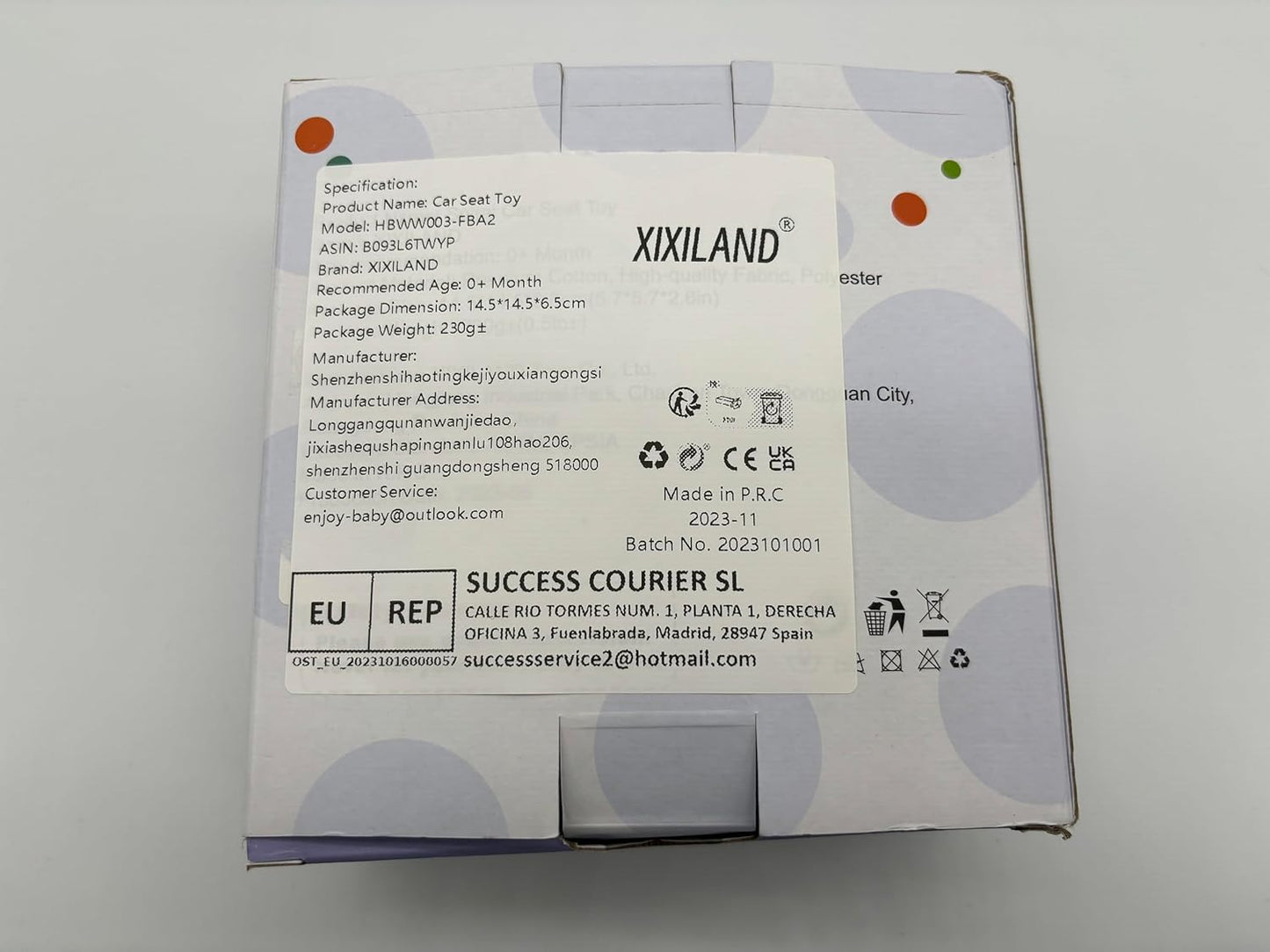 Baby Spiral Plush Toys, Black and White Baby Car Seat Toys, High Contrast Infant Newborn Toy 0-6 Months for Stroller Crib Mobile, Sensory Toy Best Gift for 0 3 6 9 12 Months Boys Girls