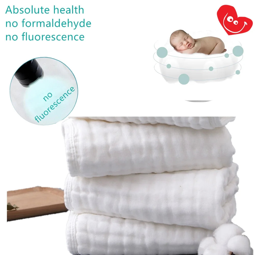 6 Pack Muslin Burp Cloths Baby Burp Clothes - Burp Rags for Boy Girls Muslin Bibs 6 Layers Large 20''X10'' 100% Cotton Hand Washcloths Soft Absorbent