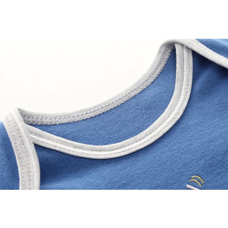 Cartoon 5 Pcs/Lot Spring Autumn Long Sleeve Newborn Baby Boy Girl Bodysuits 100%Cotton Soft Infants Clothes