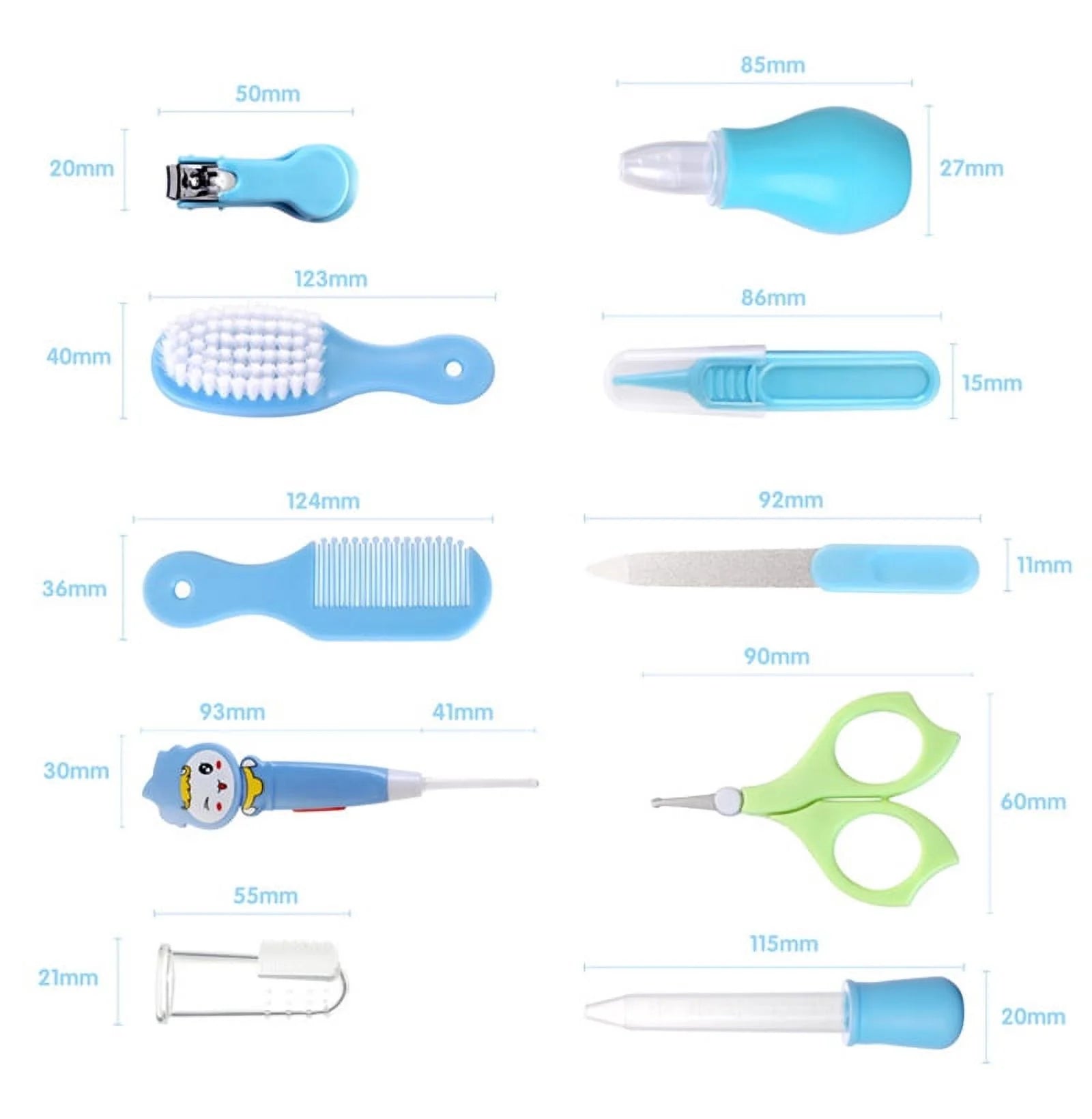 Baby Grooming Kit, Baby Health Care Kit, Newborn Baby Care Accessories, 10PCS Baby Health Care Set Portable Baby Care Kit, Safety Cutter Baby Nail Kit for Nursing Baby Heath