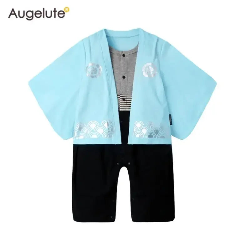 Kimono Newborn Baby Boys Girls Clothes Japanese Style Kids Rompers Pajamas Robes Bathrobe Uniform Clothes Infants Costume Y533