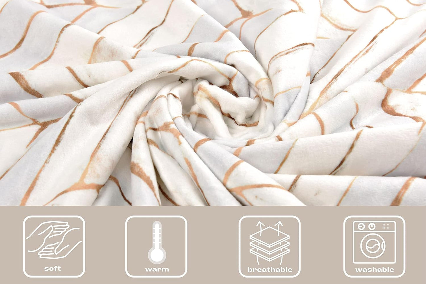 Baby Blanket Bedding Flannel Fleece Mink Blanket Unisex Baby Plush Blanket with Dotted Backing (Grey)