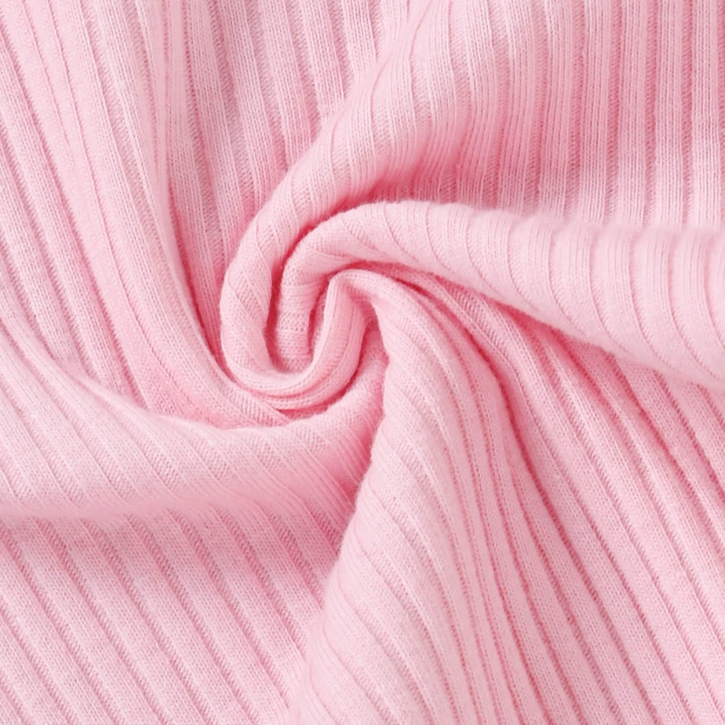 Preemie Newborn Infant Baby Girls Clothes Ribbed Bodysuit Pants Set Fall Winter Outfits