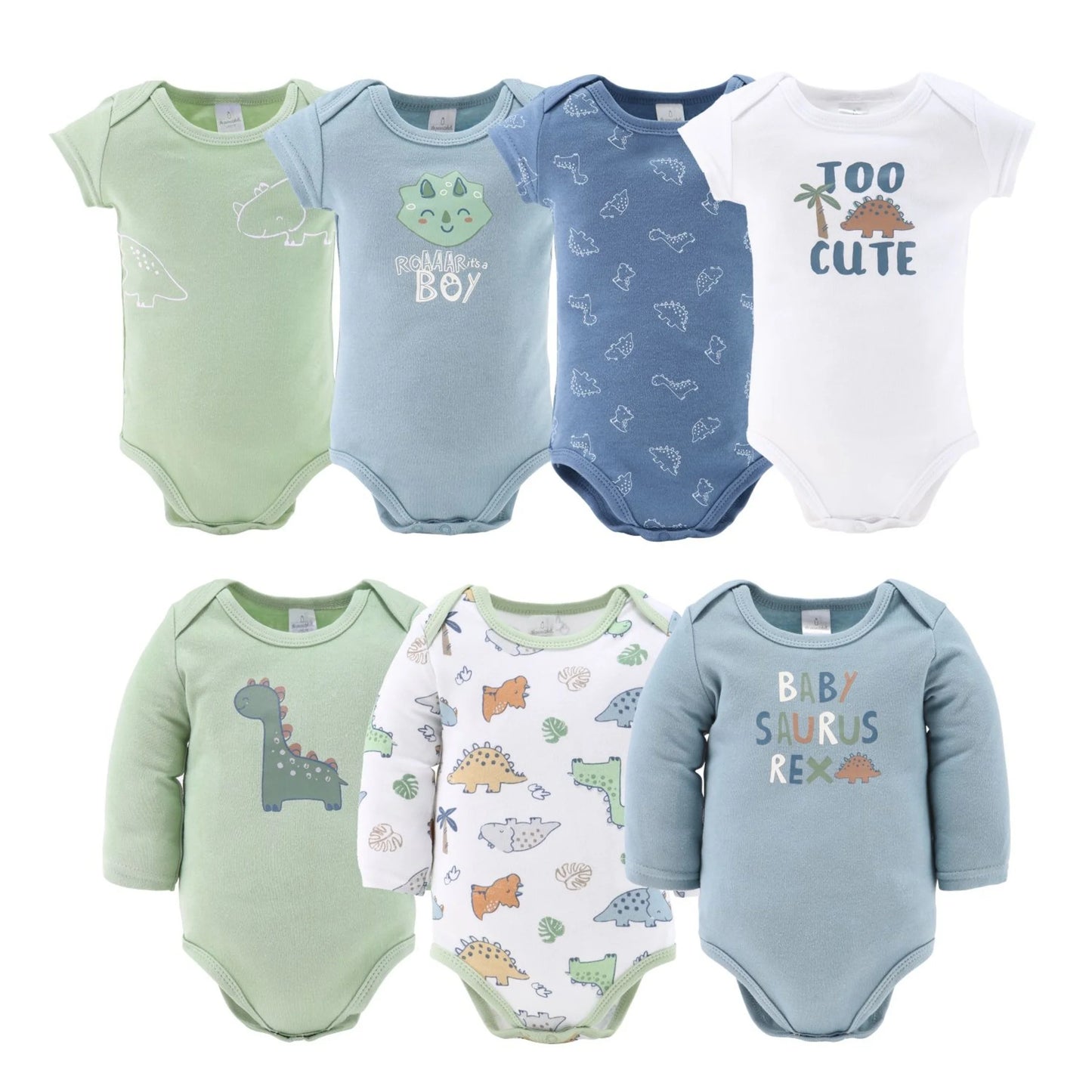 Newborn Layette Gift Set for Baby Boys or Baby Girls, 23 Essential Pieces, Dino, 0-3 Months